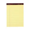 Ampad Gold Fibre Notepads, 8.5" x 11.75", Legal Rule, Canary, 50 Sheets/Pad, 12 Pads/Pk (TOP 20-020R)
