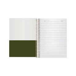 Ampad Gold Fibre Subject Notebooks, 5" x 7", College Ruled, 100 Sheets, Green (20-801R)
