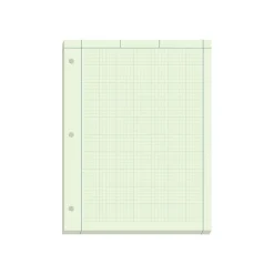 Ampad Graph Pad, 8.5" x 11", Graph Ruled, Green Tint, 200 Sheets/Pad (22-144)