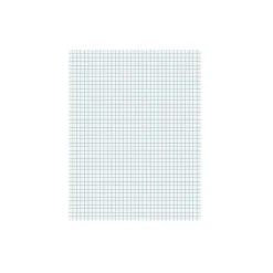 Ampad Notepad, 8.5" x 11", Quad Ruled, White, 50 Sheets/Pad (TOP22-030C)