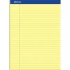 Ampad Notepads, 8.5" x 11.75", Wide Ruled, Canary, 50 Sheets/Pad, 12 Pads/Pack (TOP20-220)