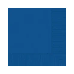 Amscan Lunch Napkin, 2-Ply, Bright Royal Blue, 100 Napkins/Pack, 5 Packs/Carton (600011.105)