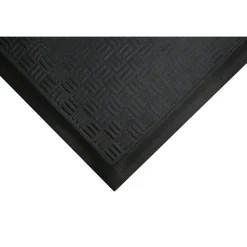 Anderson Cushion Station™ Nitrite Rubber Anti-Fatigue Floor Mat Without Holes, 4' x 20.1', Black