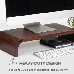 Anji Mountain Mango Wood Monitor Stand, Up to 32