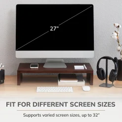 Anji Mountain Mango Wood Monitor Stand, Up to 32