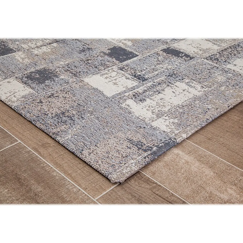 Anji Mountain Rug'd Aarhus Carpet & Hard Floor Chair Mat, 36" x 48'', Gray/White (AMB9007)