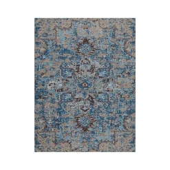 Anji Mountain Rug'd Copenhagen Carpet & Hard Floor Chair Mat, 36" x 48'', Low-Pile, Blue (AMB9050)