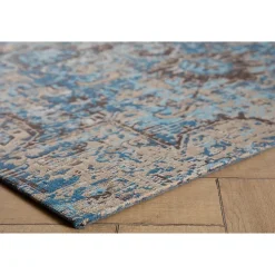 Anji Mountain Rug'd Copenhagen Carpet & Hard Floor Chair Mat, 36" x 48'', Low-Pile, Blue (AMB9050)