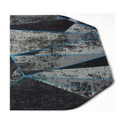 Anji Mountain Rug'd Cracked Ice Carpet & Hard Floor Gaming Chair Mat, 36" x 48", Gray/Blue (AMB9100)