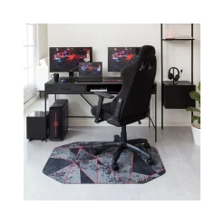 Anji Mountain Rug'd Cracked Ice Carpet & Hard Floor Chair Mat, 36