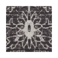 Anji Mountain Rug'd La Cienega Carpet & Hard Floor Chair Mat, 36" x 48", White/Black Polyester (AMB9032)