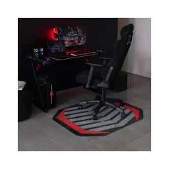 Anji Mountain Rug'd Prizm Red Carpet & Hard Floor Chair Mat, 36