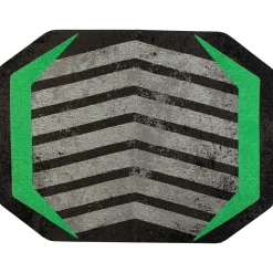 Anji Mountain Rug'd Prizm Green Carpet & Hard Floor Chair Mat, 36" x 48", Gray/Green (AMB9106)