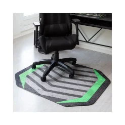 Anji Mountain Rug'd Prizm Green Carpet & Hard Floor Chair Mat, 36