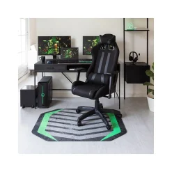 Anji Mountain Rug'd Prizm Green Carpet & Hard Floor Chair Mat, 36