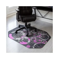 Anji Mountain Rug'd Refracted Carpet & Hard Floor Gaming Chair Mat, 36