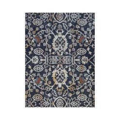 Anji Mountain Rug'd Robin Carpet & Hard Floor Chair Mat, 36" x 48", Gray/Orange (AMB9018)