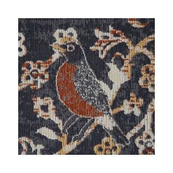 Anji Mountain Rug'd Robin Carpet & Hard Floor Chair Mat, 36" x 48", Gray/Orange (AMB9018)