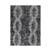 Anji Mountain Rug'd Smiljan Carpet & Hard Floor Chair Mat, 36" x 48", Black/White Polyester (AMB9022)