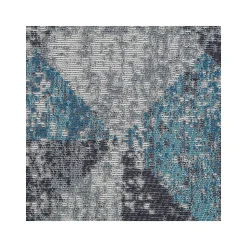 Anji Mountain Rug'd Tromso Carpet & Hard Floor Chair Mat, 36" x 48", Blue/Black/Gray (AMB9035)
