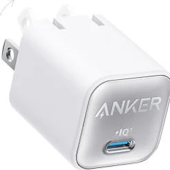 Anker 511 Nano 3 GaN USB-C Wall Charger for Multiple Brands, White (A2147J21-1)