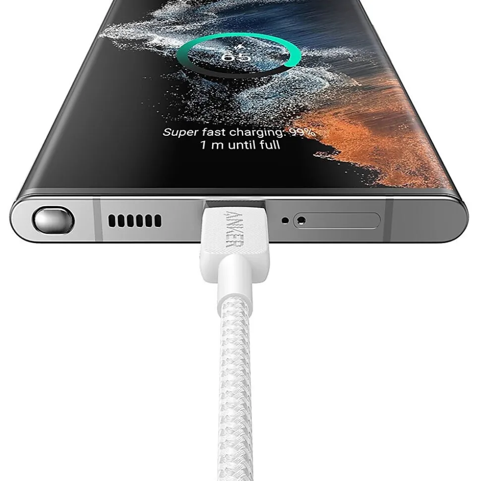 Anker 322 USB-C to USB-C Charging Cable, 6 ft., White (A81F6H21-1)