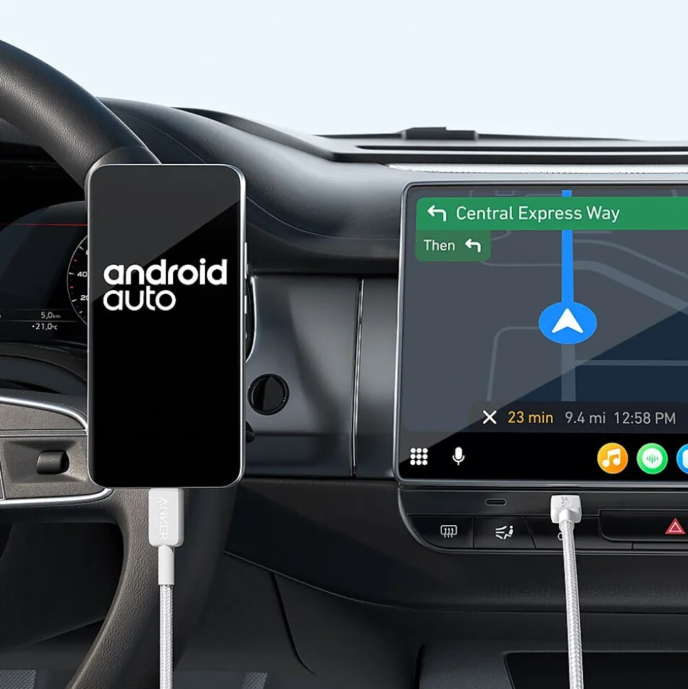 Anker 322 USB-C to USB-C Charging Cable, 6 ft., White (A81F6H21-1)