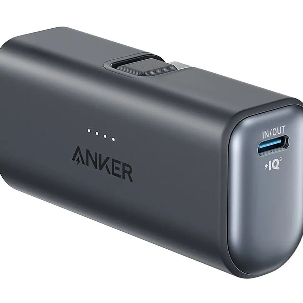 Anker Nano USB-C Power Bank, 5000 mAh, Black (A1653H11-1)