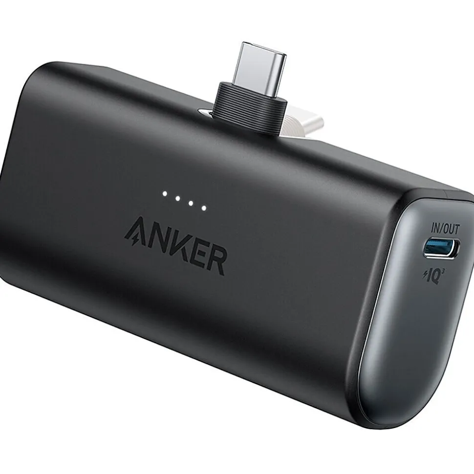 Anker Nano USB-C Power Bank, 5000 mAh, Black (A1653H11-1)