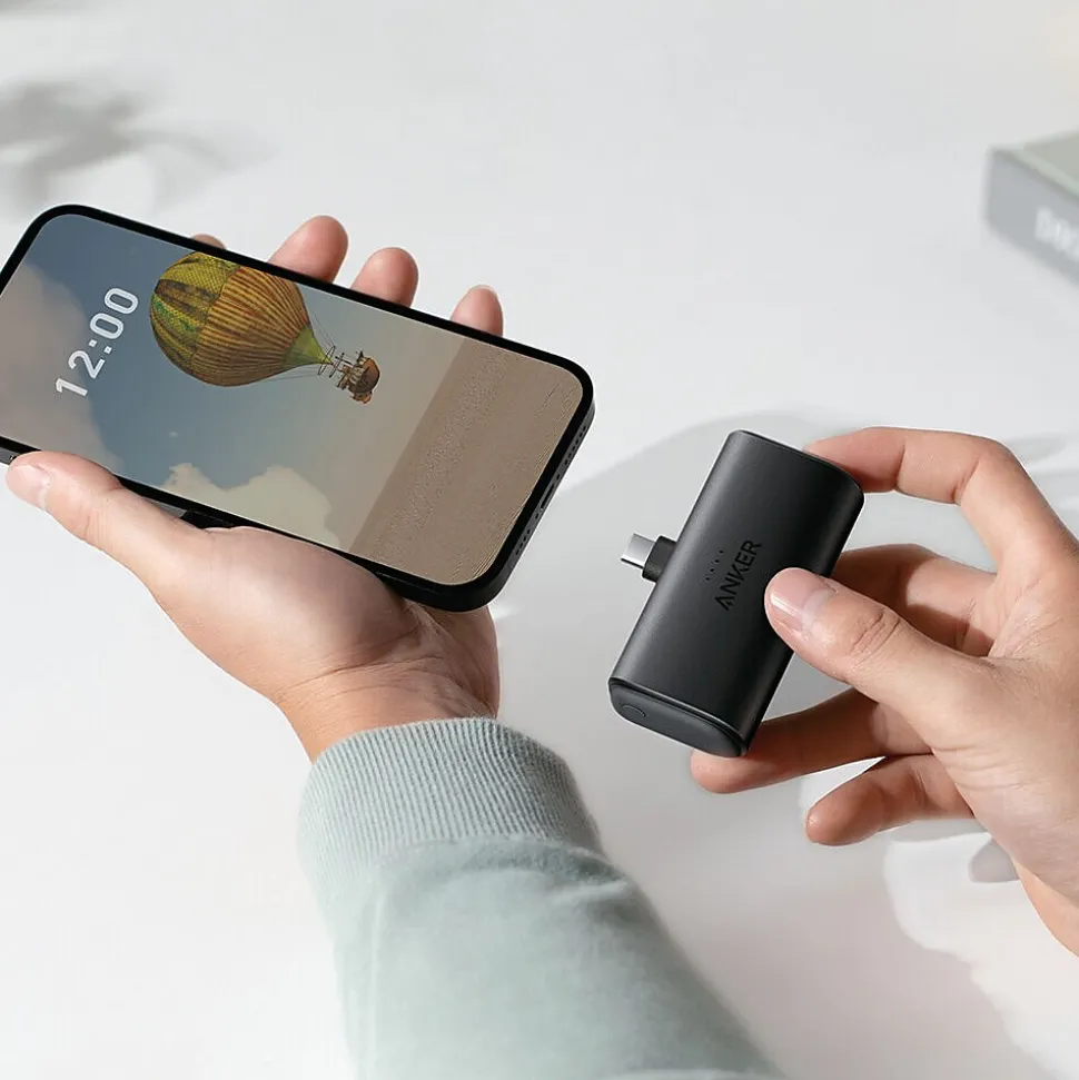 Anker Nano USB-C Power Bank, 5000 mAh, Black (A1653H11-1)