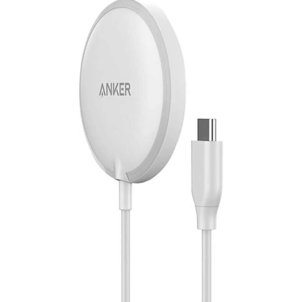 Anker PowerWave 6' MagSafe USB-C Magnetic 7.5W Charging Pad for Apple, White (A2565H21-1)