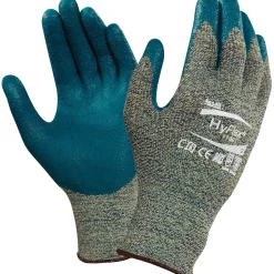 Ansell® HyFlex® DuPont™ Kevlar® Lining Foam Nitrile Cut Resistant Gloves, Green/Blue, Size 10