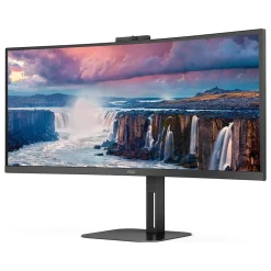 AOC 34" Curved 100 Hz LED Everyday Monitor, Black (CU34V5CW)
