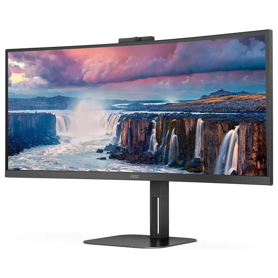 AOC 34" Curved 100 Hz LED Everyday Monitor, Black (CU34V5CW)