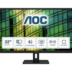 AOC 31.5" LED Monitor, Black (Q32E2N)