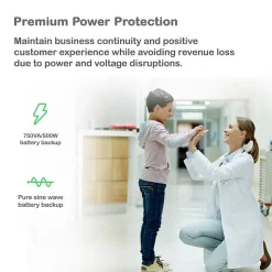 APC Series 750VA UPS with APC SmartConnect, 6-Outlets, Black (SMT750C)