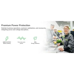 APC Smart-UPS X 3000 Rack/Tower LCDVA UPS, 7 Outlets, Black (SMX3000RMLV2UNC)