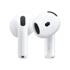 Apple AirPods 4 Wireless Ambient Sound Earbuds with USB-C Charging Case, 4th Generation, Bluetooth, White (MXP63LL/A)