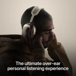 Apple AirPods Max Wireless Active Noise Canceling Over-Ear Headset, USB-C, Bluetooth, Starlight (MWW53AM/A)