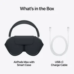 Apple AirPods Max Wireless Active Noise Canceling Over-Ear Headset, USB-C, Bluetooth, Orange (MWW73AM/A)