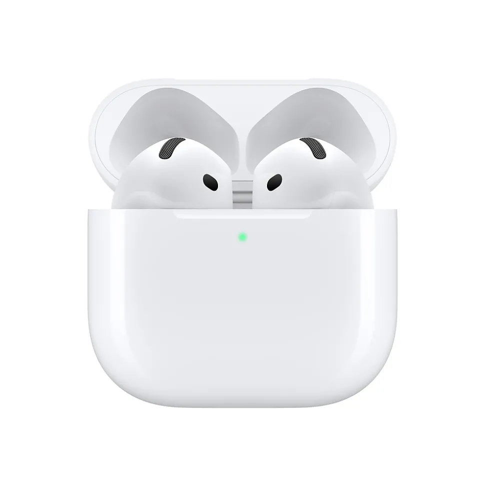 Apple AirPods Noise-Canceling Earbuds with USB-C Charging Case, 4th Generation, Bluetooth, White (MXP93LL/A)
