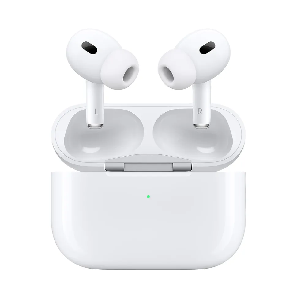 Apple AirPods Pro (2nd Generation) with MagSafe Charging Case USB‑C, White (MTJV3LL/A)