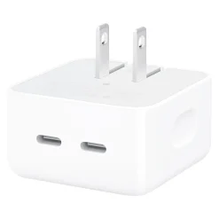 Apple Dual USB Type-C Compact Power Adapter, White (MNWM3AM/A)