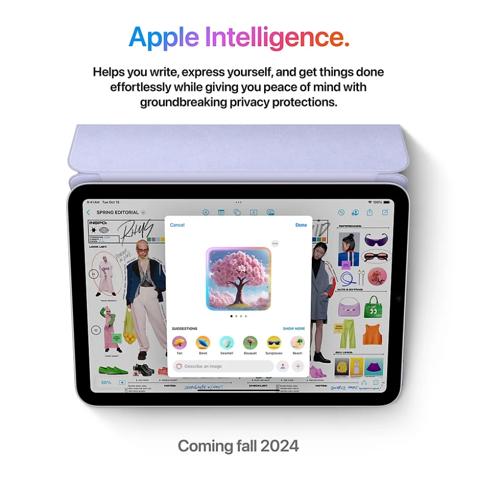 Apple iPad mini (A17 Pro) 8.3" Tablet, WiFi, 512GB, Purple (MYH33LL/A)