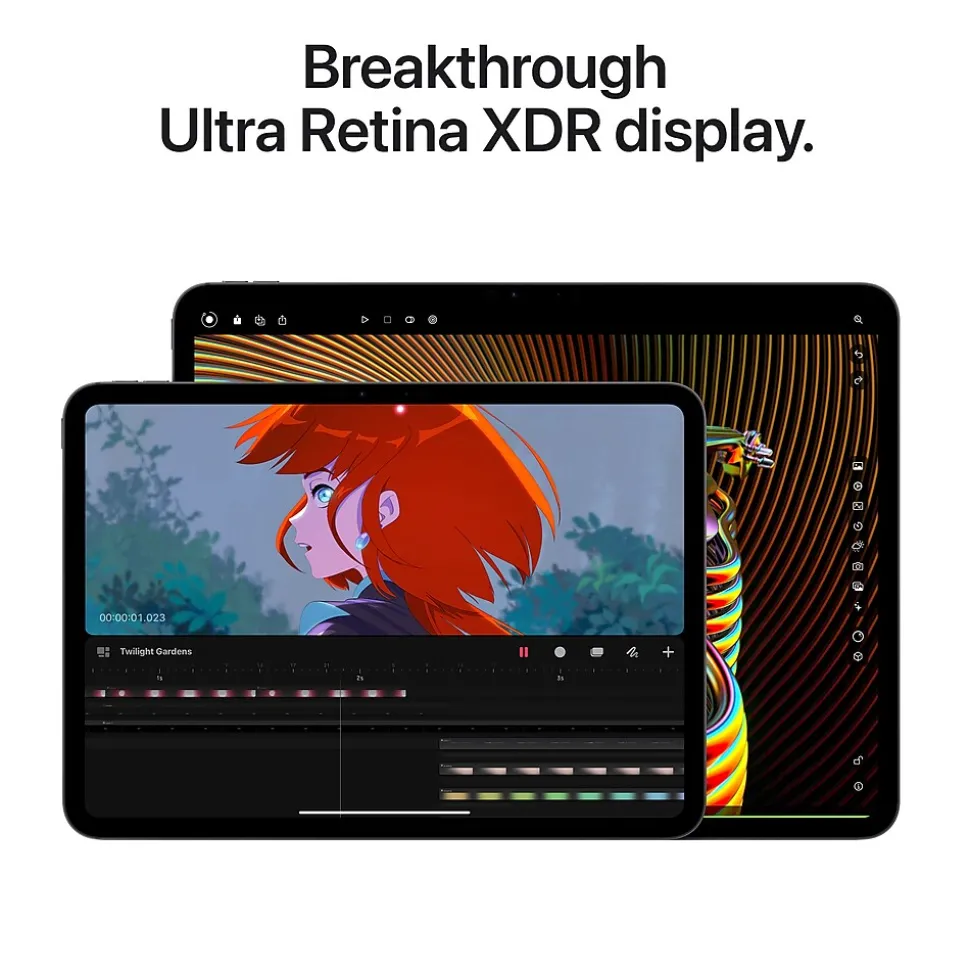 Apple iPad Pro M4 Chip 11" Tablet, 256GB, Wi-Fi, Space Black (MVV83LL/A)