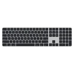 Apple Magic Keyboard with Touch ID and Numeric Keypad Wireless, Silver/Black Keys (MMMR3LL/A)