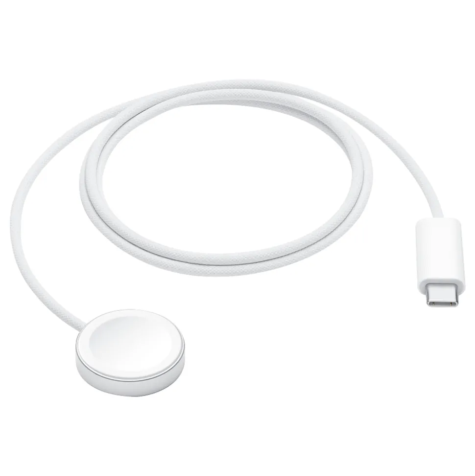 Apple Magnetic Wireless to USB-C Charging Cable, 3.28 ft., White (MT0H3AM/A)