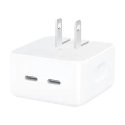 Apple 35W Dual USB-C Port Compact Power Adapter for MacBook Air, White (MW2H3AM/A)