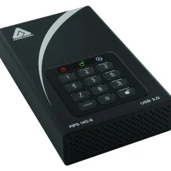 Apricorn Aegis Padlock DT FIPS ADT-3PL256F-12TB 12 TB External Hard Drive, Desktop, TAA Compliant (ADT-3PL256F-12TB)