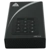 Apricorn Aegis Padlock 4TB USB 3.0 External Hard Drive, Black and White (ADT-3PL256-4000)
